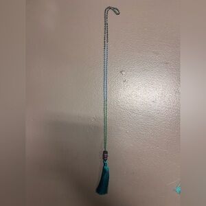 Multicolor Beaded Tassle Necklace